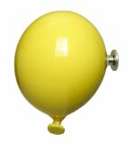 Palloncino in ceramica appendiabiti decorativo miniBalloon giallo