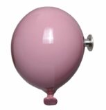 Palloncino in ceramica appendiabiti decorativo miniBalloon rosa