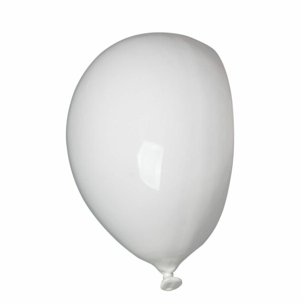 Umidificatore in ceramica bianca a forma di palloncino, collezione Balloon, colore bianco