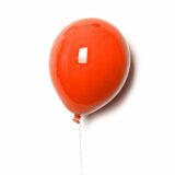 Palloncino decorativo in ceramica Balloon arancione