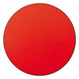 Appendiabiti a forma circolare della collezione Art-Up con pomello in acciaio inox e appendiabiti HPL colore rosso