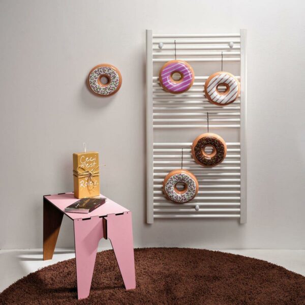 Umidificatore in ceramica colorata a forma di ciambella, donut