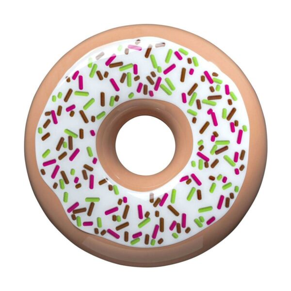 Umidificatore in ceramica colorata forma di ciambella, donut