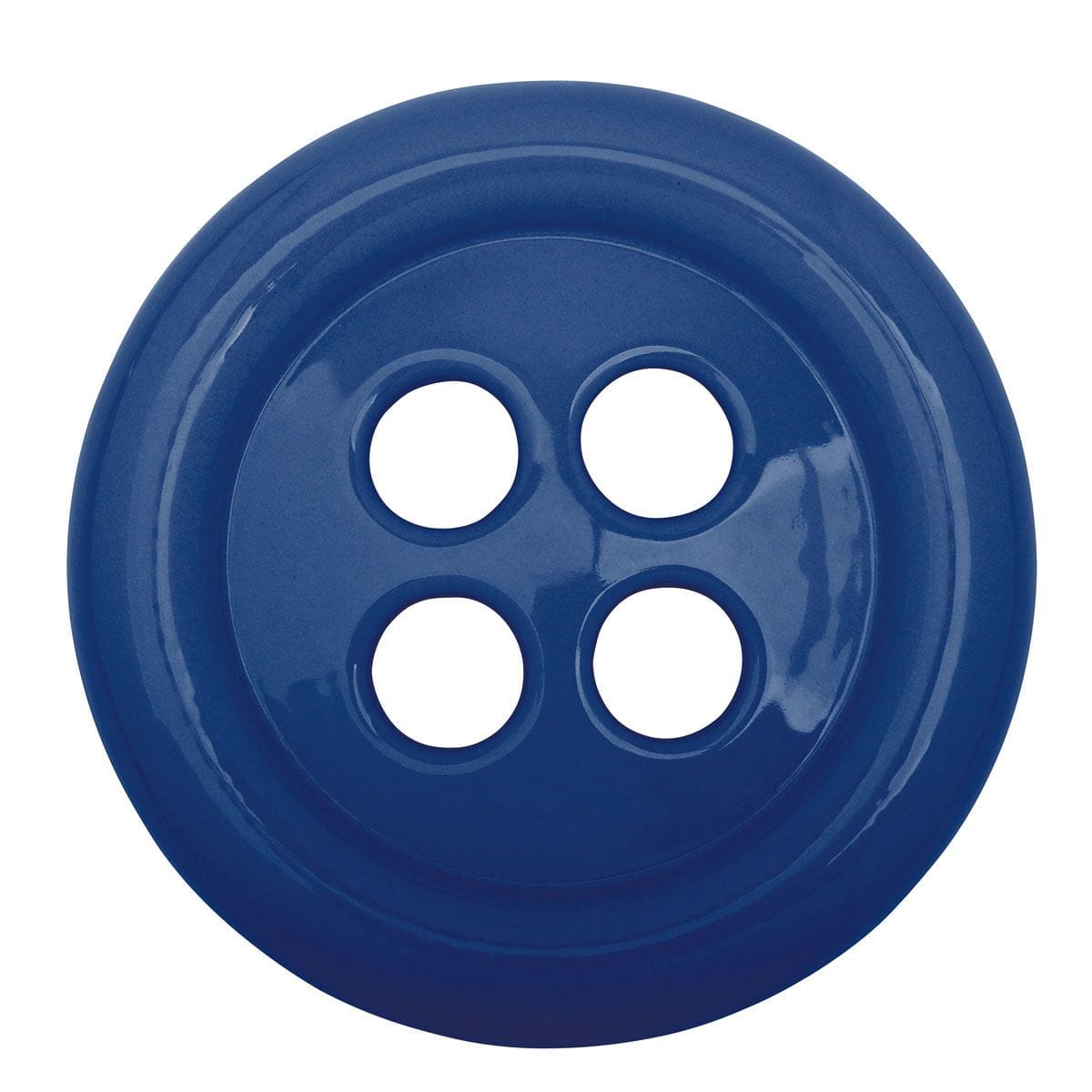 Umidificatore per termosifone in ceramica a forma di bottone colore blu