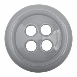 Umidificatore per termosifone in ceramica a forma di bottone colore grigio