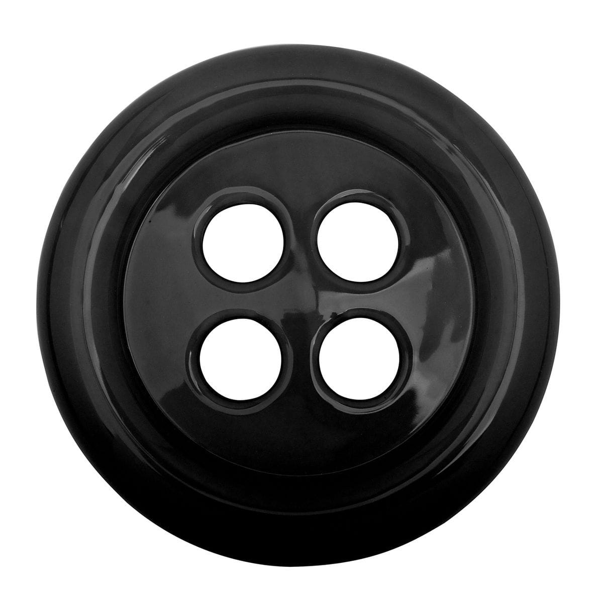 Umidificatore per termosifone in ceramica a forma di bottone colore nero