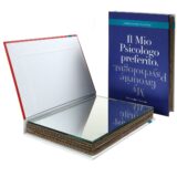 Specchio da borsetta o scrivania a forma di libro copertina blu testo Il mio psicologo preferito