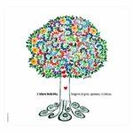 Tovaglietta in PET bianca con artwork di albero