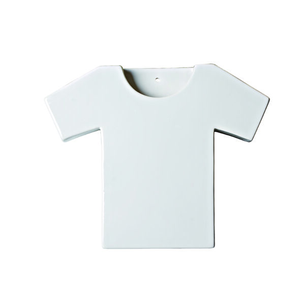 umidificatore per termosifone in ceramica bianca a forma di T - shirt