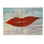 mandare baci tramite una maxi cartolina opera artistica