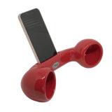 porta smartphone a forma di cornetta del telefono colore rosse