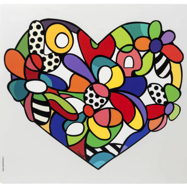 Tovaglietta Americana Cuore & Love di Virginia Benedicto (set 2 pz)