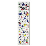 orologio da parete di tipo verticale con artwork grafico