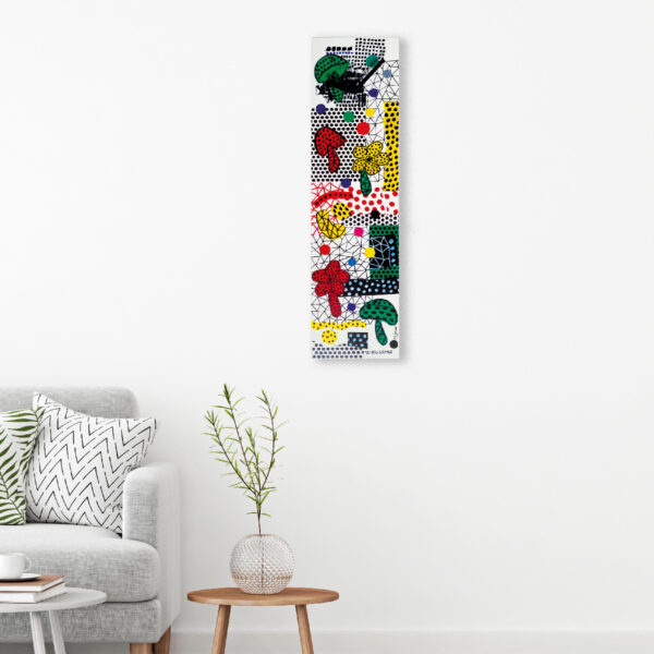 orologio d'arredo 20x74 cm con decoro